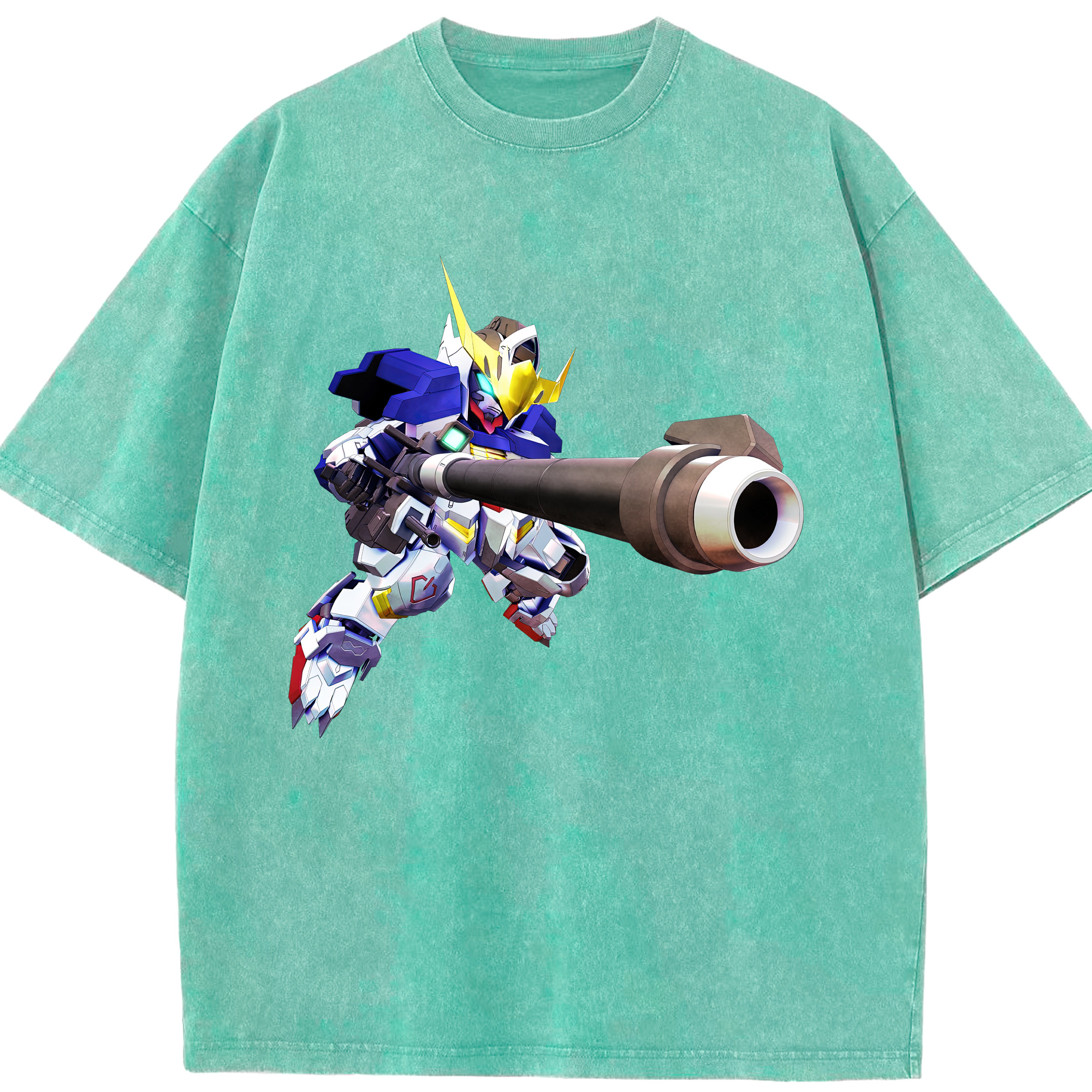 （画像用） 機動戦士ガンダム Mobile Suit Gundam 綿100% ヴィンテージ風 半袖Tシャツ（フロントプリント）